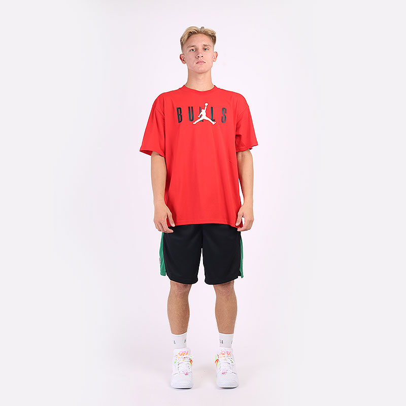 мужская красная футболка Jordan  Chicago Bulls NBA Courtside Tee DA6506-657 - цена, описание, фото 6